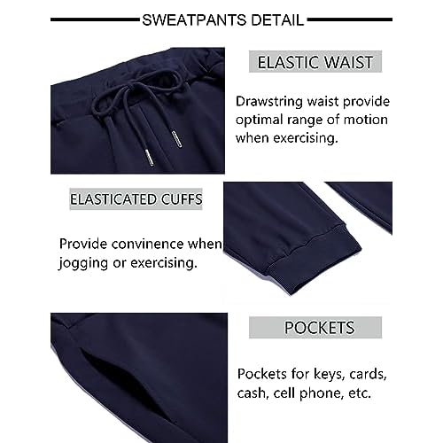 COOFANDY Sweatsuits for Men 2 Piece Tracksuit Casual Athletic Jogging Suit Hooded Set