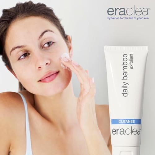 eraclea Daily Bamboo Exfoliant Face Wash - Gentle Cleanser with Hyaluronic Acid for Smoother, Even-Looking Skin for All Skin Types (4 fl oz)