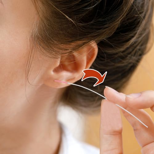 Ear Piercing Cleaner Floss Kit - 3 Colors, Disposable Ear Hole Cleaning Tool Set for Girls Women Men