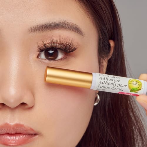 Clear Lash Adhesive 0.17oz - Long Lasting, Waterproof, Latex-Free with Aloe - Includes Applicator Brush