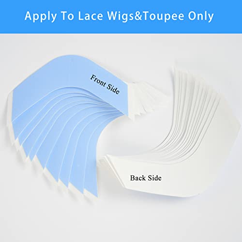 Apoze Lace Front Tape for Wig&Toupee,Waterproof Clear Lace Tape for Lace Wigs,Double Sided Adhesive Toupee Tape (A Contour-36 Pieces)