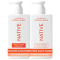 Native Citrus & Herbal Musk Daily Shampoo & Conditioner Set 8.25 fl oz (Pack of 12) – Sulfate & Dye Free