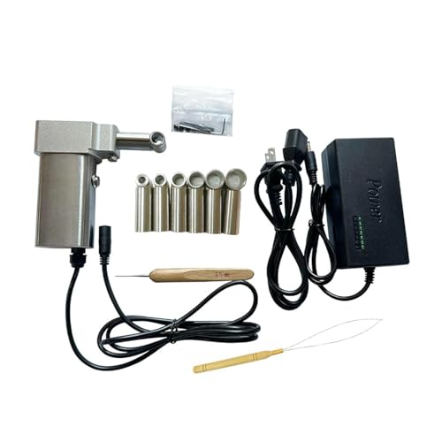 Electric Dreadlock Machine with 6 Heads - Portable Hair Braiding Kit