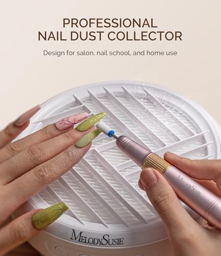 MelodySusie Portable Nail Dust Collector with 3 Suction Modes
