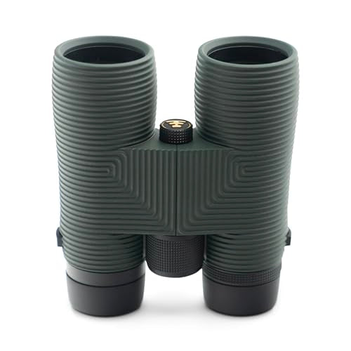 Nocs Provisions Pro Issue 8x42 Waterproof Binoculars, 8X Magnification, Phase Coated Bak4 Prism, Wide View Multi-Coated Lenses for Bird Watching, Wildlife Viewing & Stargazing - Alpine Green