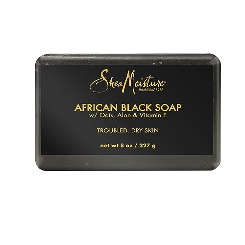SheaMoisture African Black Soap Bar with Shea Butter 8 oz