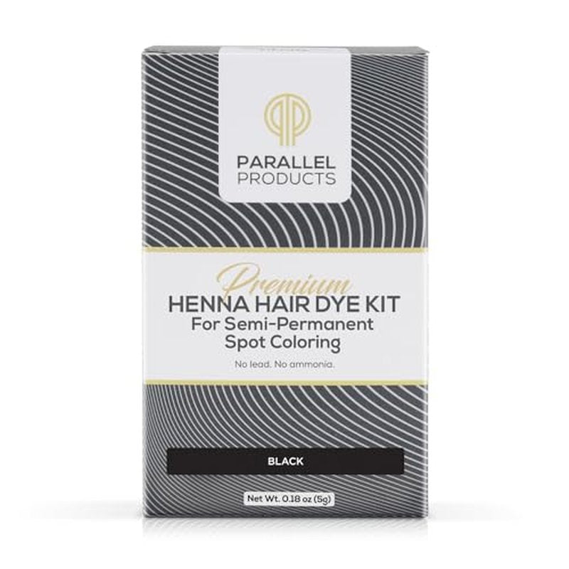 Premium Henna Hair Dye Kit for Spot Coloring - 5g Black
