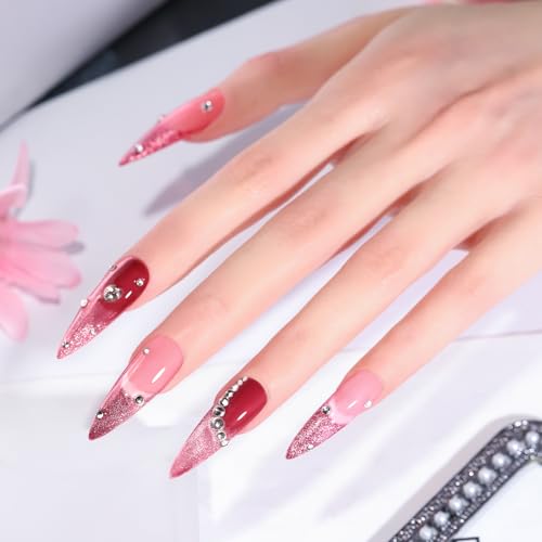 PEACECOLOR Cat Eye Gel Nail Polish Set - 6 Neon Colors