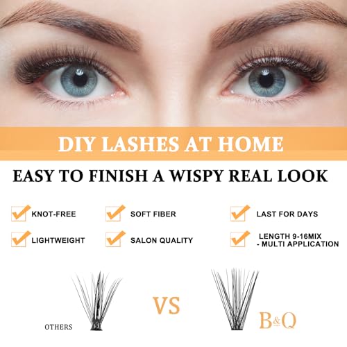 Lash Clusters 30D-D-17 LASH Individual Lashes 280 Clusters False Eyelash 10D 20D 30D 40D Lash Clusters Extensions Individual Lashes Cluster DIY Eyelash Extensions at Home (30D-D,17MM)