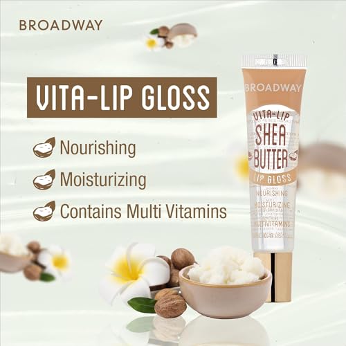 Ruby Kisses Broadway Vita-Lip Gloss - High-Shine, Non-Sticky (6 Pack)