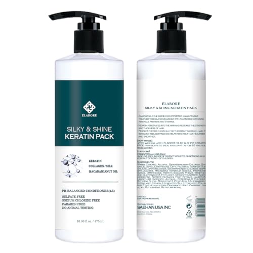 Elabore Silky & Shine Keratin Hair Treatment Pack 16.06 fl oz / 475ml