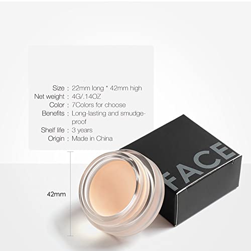 Semme Full Coverage Concealer Dark Circles Creamy Spot Correcting Concealer(#1)