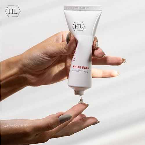 HL Holy Land Cosmetics White Peel with Lactic Acid. Lactolan Gentle Peeling Removes Dead Skin Cells for Fresh, Youthful Look. Adds Moisture to Dried, Damaged Skin