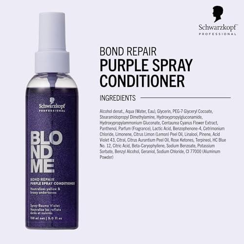 BlondMe Bond Repair Purple Spray Conditioner for Blonde Hair