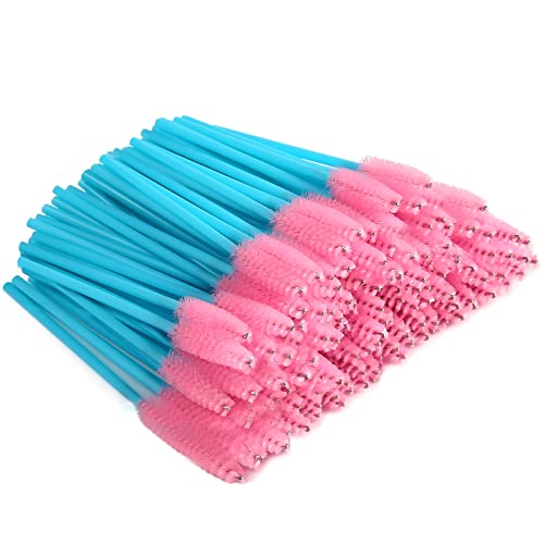 Disposable Eyelash Brush Set - 300 Blue & Pink Makeup Tools