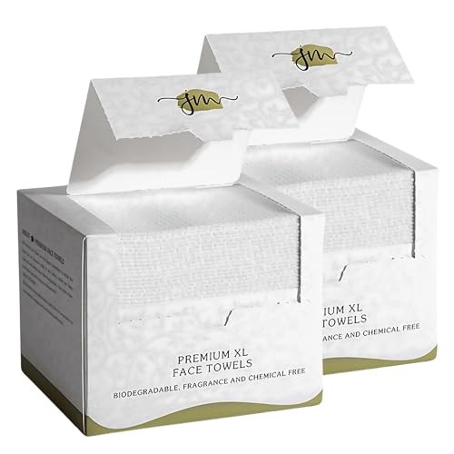 JenMom Disposable Face Towels 100 Count Eco-Friendly Soft & Hypoallergenic