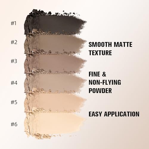 NICEFACE NUDES2 Mini Eyeshadow Palette - 6 Matte Neutral Shades