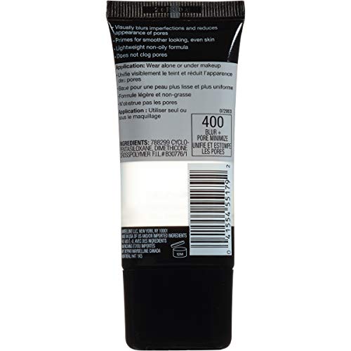 Maybelline Master Prime Blur + Pore Minimize Primer, 1 fl oz