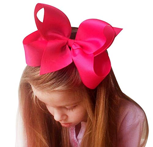 Hair Clips Boutique Hair Bows Alligator Clip for Women Girl Hairpin 6 Inch TSFJ02 (Orange)