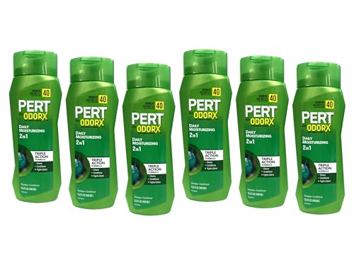 Pert Plus OdorX 2-in-1 Shampoo & Conditioner 13.5 fl oz (6 Pack)