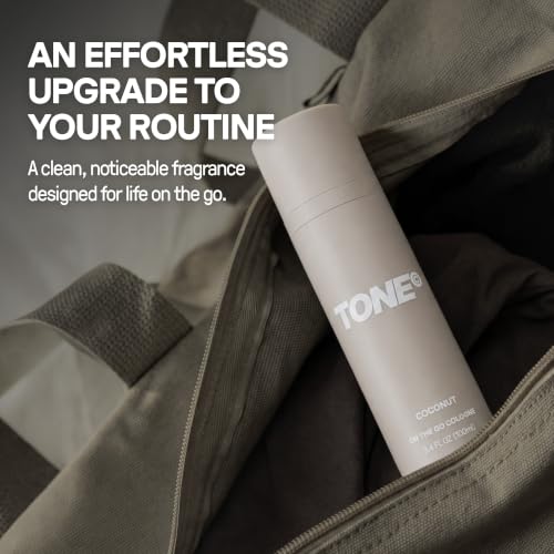 TONE Coconut Cologne for Men | Travel Size Spray 3.4 fl oz
