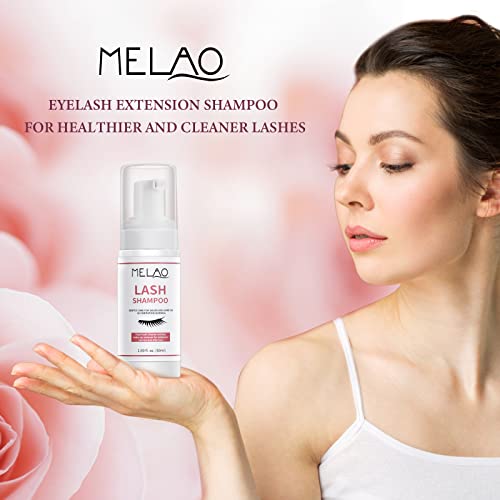 Eyelash Extension Cleanser Shampoo, Gentle & Paraben-Free