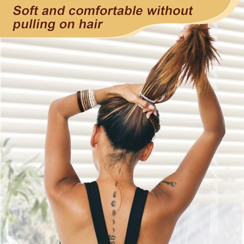 48 Pcs Boho Hair Ties Elastic Ponytail Holders No Damage