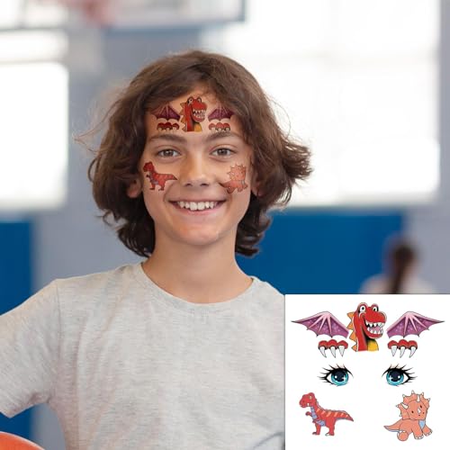 Face Tattoos for Kids - 24 Sheets Water Transfer Stickers