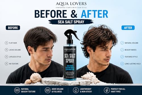 Aqua Lovers Sea Salt Texturizing Spray for Volume & Beach Waves - 8.8 fl oz