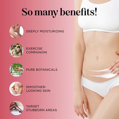 Hot Sweat Cream Workout Enhancer - Invigorating Hot Cream for Cellulite & Body Sculpting to Maximize Workouts - Moisturizing Sweat Enhancer Thigh Bum and Belly Firming and Tightening Cream (4 Fl Oz)