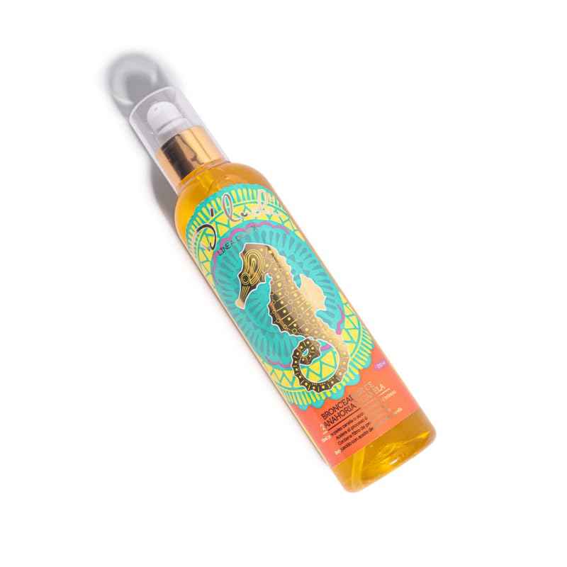 D'Luchi Carrot Tanning Oil with Cinnamon, Vitamin E & Collagen, High Natural Beta-Carotene Tanning Accelerator SPF 4 Suntan Oil, 8.45 Oz