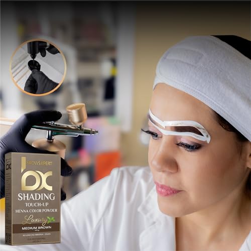 BrowsXpert Professional Shading Henna Color Kit for Brows – 3.5g Medium Natural Brown