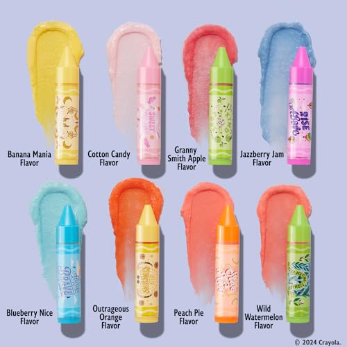 Lip Smacker Flavored Lip Balm Tropic Fever 8 Count (Pack of 1), Passion Fruit, Peach, Breezey-Teazey, Pina Colada, Grapefruit, Coca Cabana, Tangerine, Mango, Clear