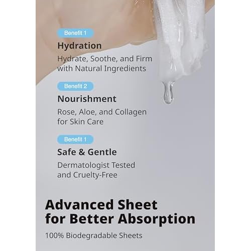 SNP Supercharged Sheet Mask Set | Variety Sheet of 4-Collagen, 4-Aloe, 4-Rose Face Mask Sheet | Facial Mask for Hydrating and Moisturizing | Korean Skincare Gift Set | 12 Sheets