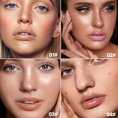 Color-Changing Lip Balm, Moisturizing Hydrating Tinted Lip Balm for Dry Lips, Long-Lasting Nourishing Lipstick, Glossy Lip Tint, Lip Care for Smooth, Soft Lips.5#