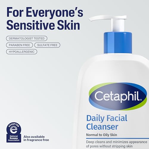 Cetaphil Daily Facial Cleanser Sensitive Skin 20 oz