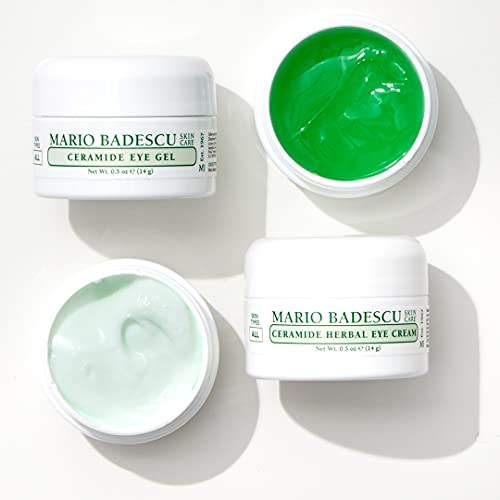 Mario Badescu Ceramide Herbal Eye Cream for All Skin Types, Lightweight & Antioxidant-Rich Eye Care that Brightens & Hydrates, Pack of 1, 0.5 Oz