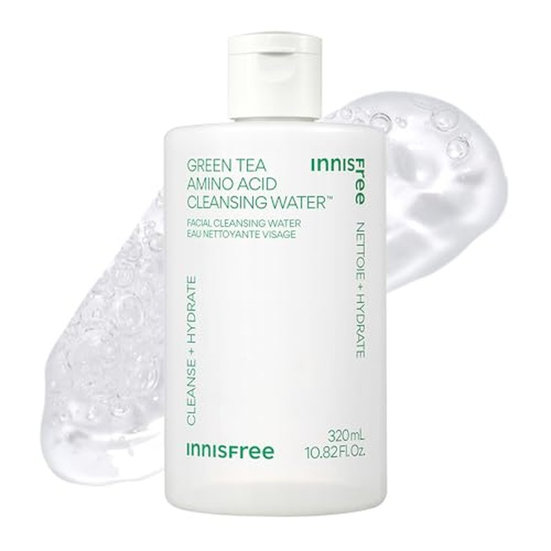 Innisfree Green Tea Amino Acid Cleansing Water - Hydrating Micellar Makeup Remover