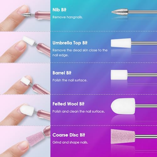 26-Piece Nail Drill Bits Set - Professional Ceramic & Diamond Bits for Manicure & Pedicure