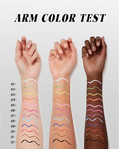 6Pcs Colored Liquid Eyeliner Pen Set – Waterproof Matte