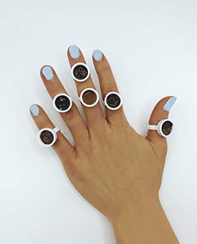 MADLUVV Professional Brow Ring Cups for Microblading & Lash Extensions (100pc)