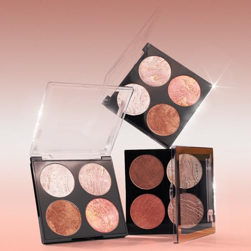 Makeup Revolution Cheek Kit 12 Shimmery Pink & Beige Shades