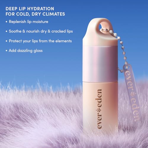 Evereden Clear Super Rich Hydrating Lip Oil with Chaga Mushroom for Cold & Dry Weather
