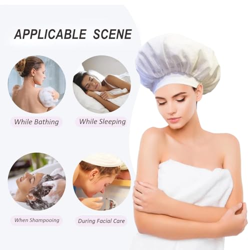 Net Plopping Cap,Hair Cover for Sleeping Soft Elastic Band Mesh Cap,Womens Bonnets for Hair Sleeping,£¨total 2pcs)