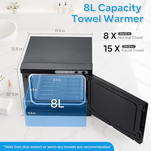 8L Professional Towel Warmer Cabinet with UV Light