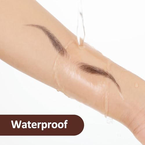 4D Waterproof Eyebrow Tattoo Stickers - 15 Sheets, 7-Day Wear