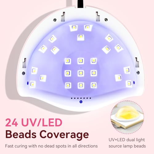 JODSONE Quick U V LED Nail Lamp with 4 Timer Settings Auto Sensor