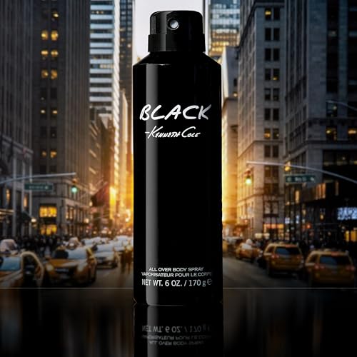 Kenneth Cole Black Body Spray for Men, 6 oz