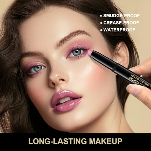 Chifure Eyeshadow Stick - Waterproof Shimmer & Matte (2 Pack)