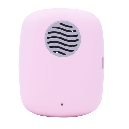 BY4U Mini Travel Toothbrush Cover with Air Drying Fan, Toothbrush Travel Case with Drying Lamp Rechargeable Portable Toothbrush Container Toothbrush Holder (Pink)